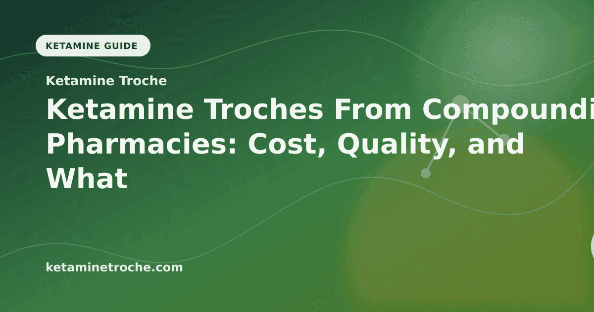 Ketamine Troches From Compounding Pharmacies: Cost, Quality, and What to Expect article visual for Ketamine Troche