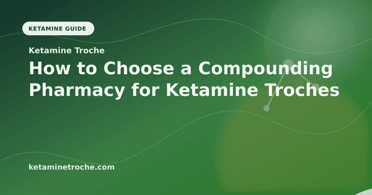 How to Choose a Compounding Pharmacy for Ketamine Troches article visual for Ketamine Troche