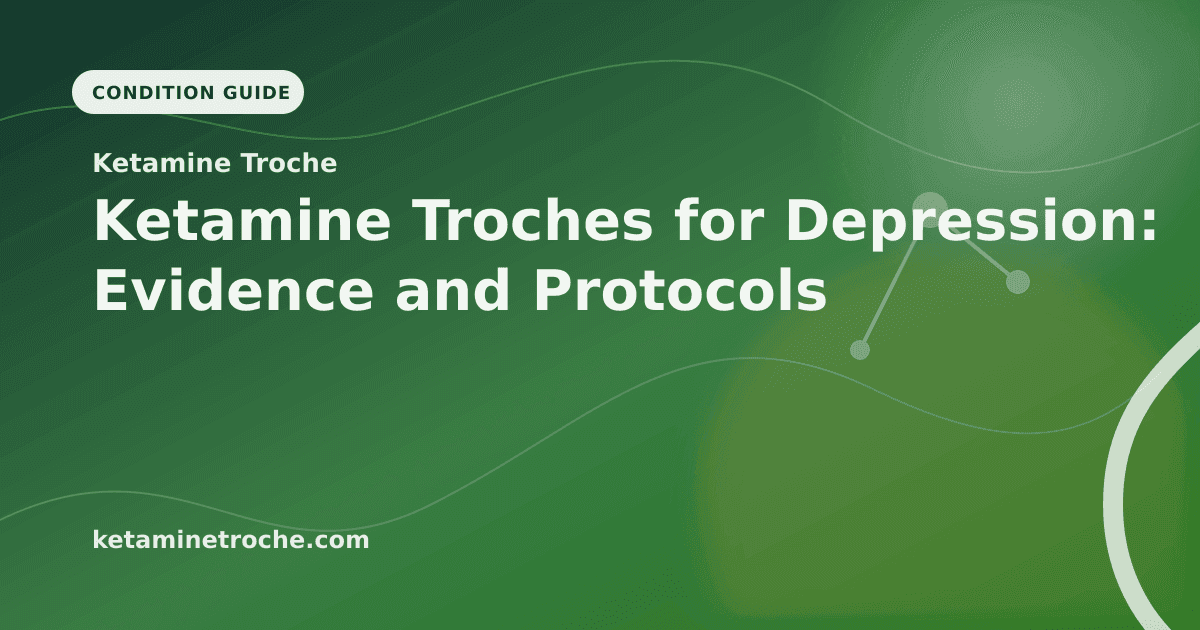 Ketamine Troches for Depression: Evidence and Protocols article visual for Ketamine Troche