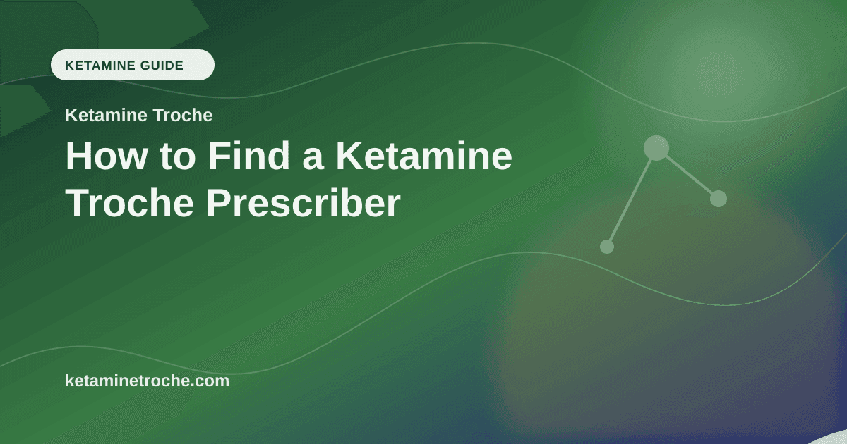 How to Find a Ketamine Troche Prescriber article visual for Ketamine Troche