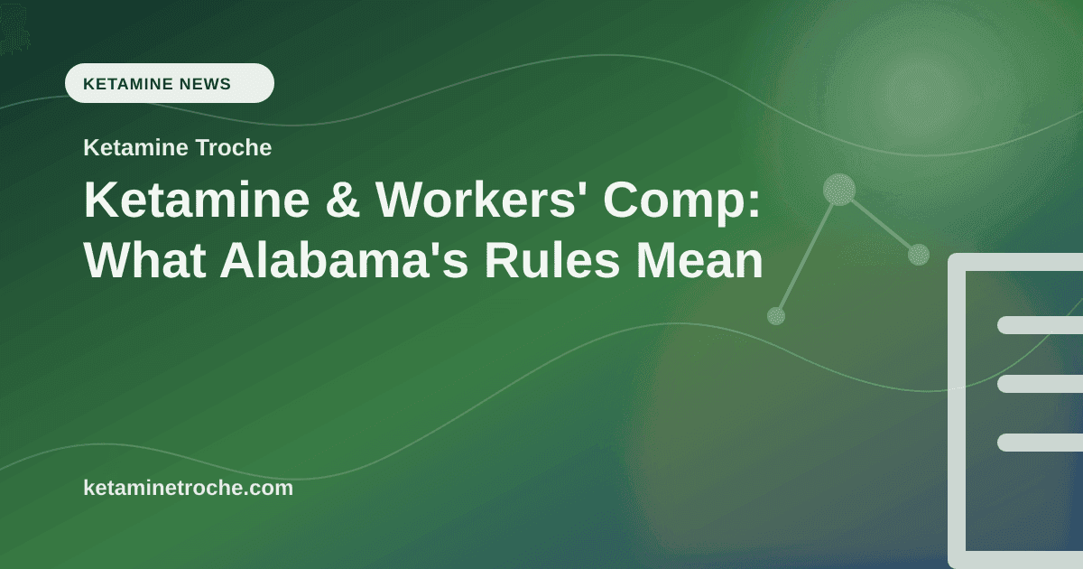 Ketamine & Workers' Comp: What Alabama's Rules Mean article visual for Ketamine Troche