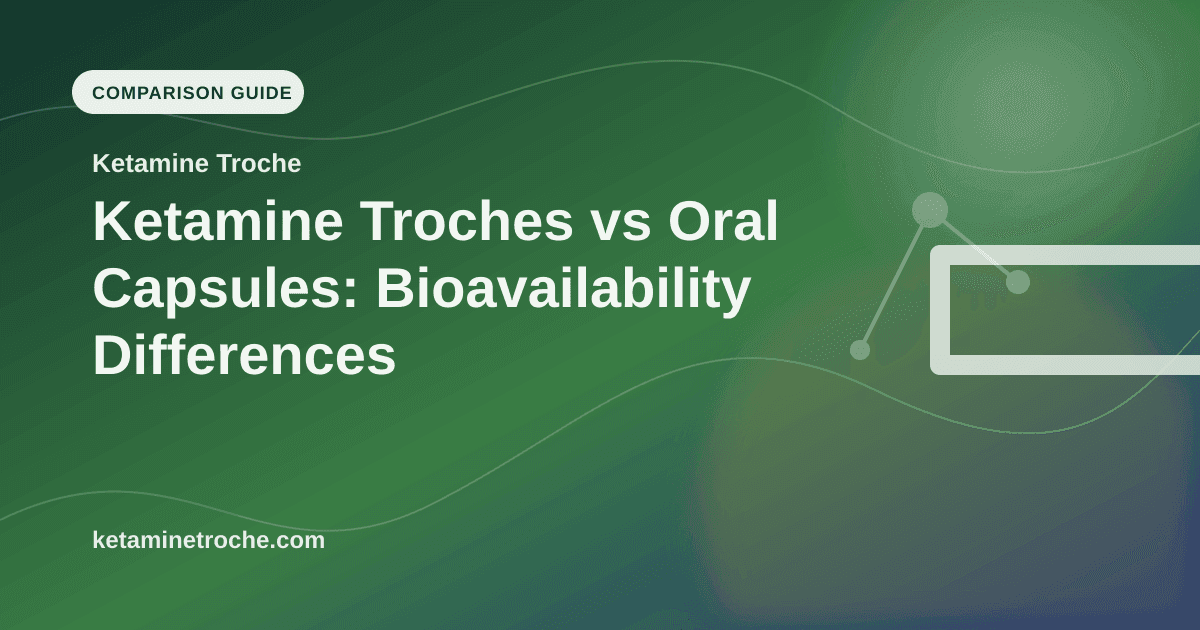 Ketamine Troches vs Oral Capsules: Bioavailability Differences article visual for Ketamine Troche