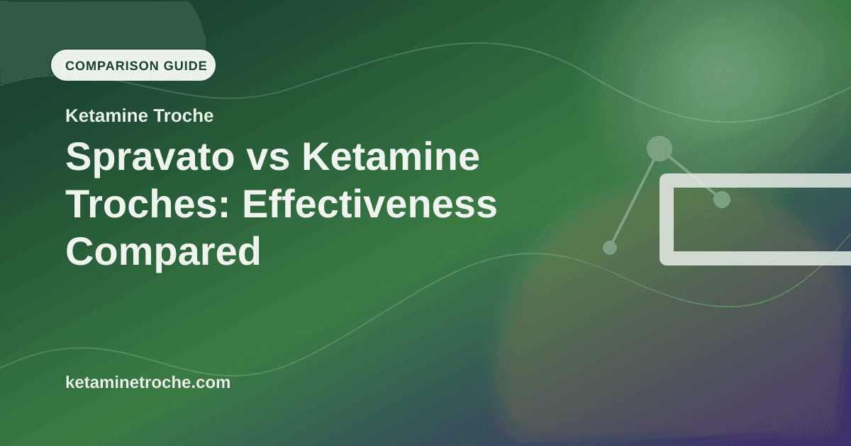 Spravato vs Ketamine Troches: Effectiveness Compared article visual for Ketamine Troche