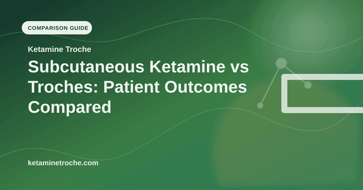 Subcutaneous Ketamine vs Troches: Patient Outcomes Compared article visual for Ketamine Troche