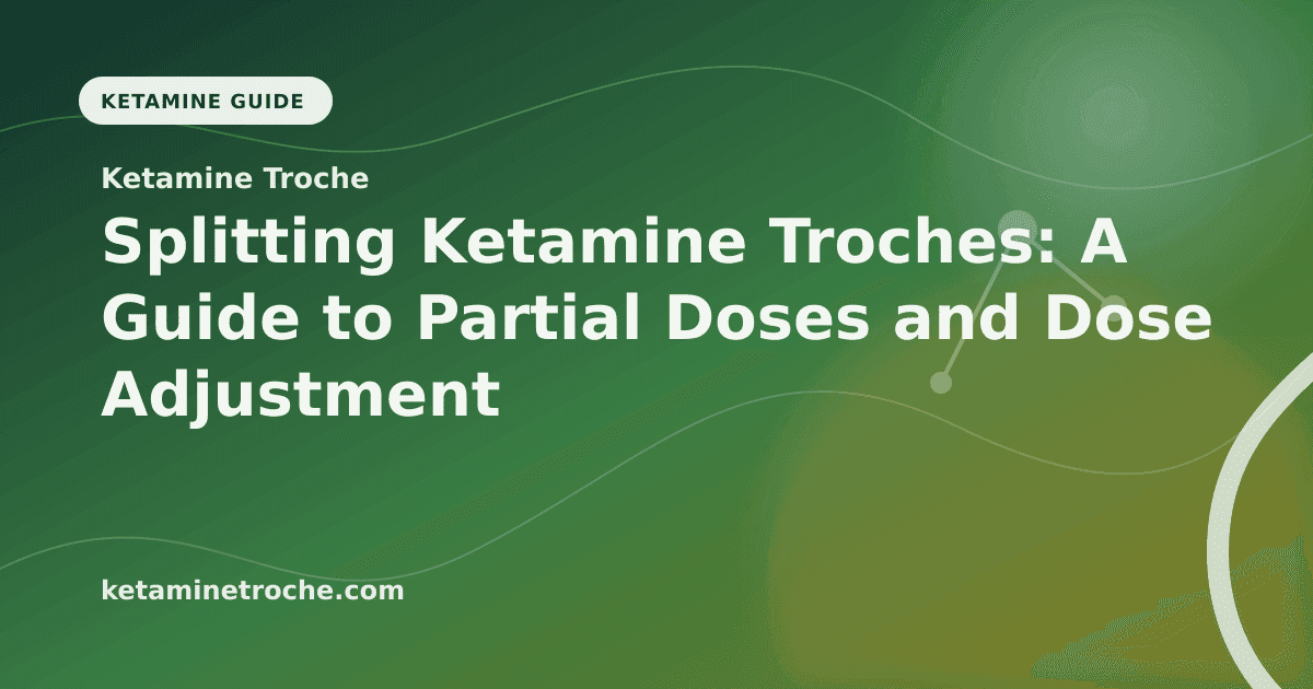 Splitting Ketamine Troches: A Guide to Partial Doses and Dose Adjustment article visual for Ketamine Troche