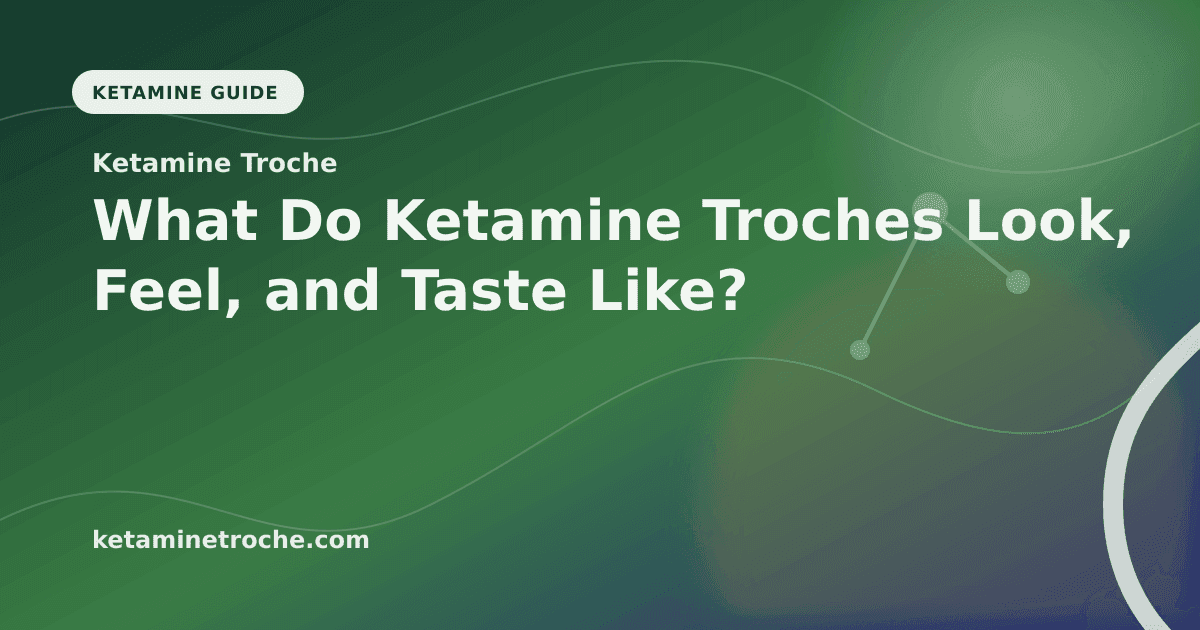 What Do Ketamine Troches Look, Feel, and Taste Like? article visual for Ketamine Troche