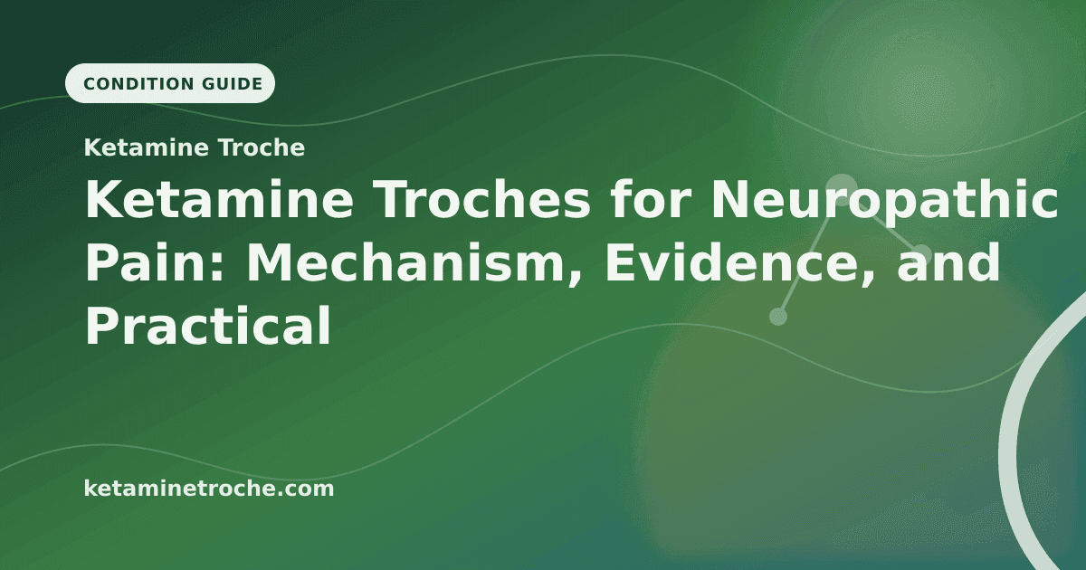 Ketamine Troches for Neuropathic Pain: Mechanism, Evidence, and Practical Use article visual for Ketamine Troche