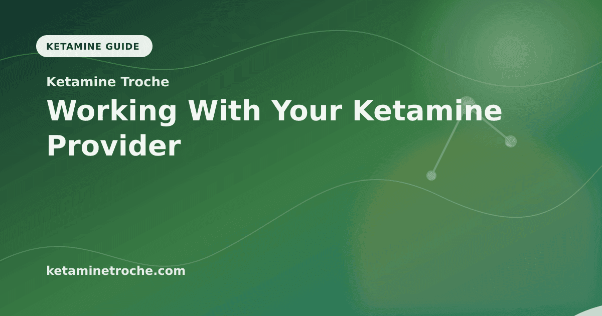 Working With Your Ketamine Provider article visual for Ketamine Troche