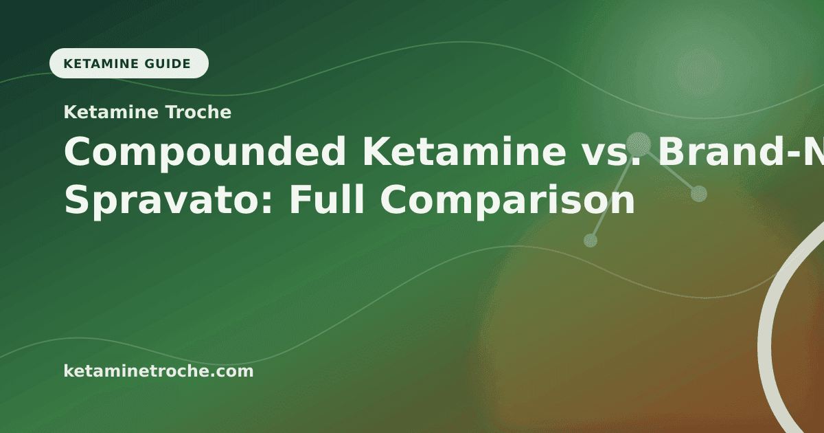 Compounded Ketamine vs. Brand-Name Spravato: Full Comparison article visual for Ketamine Troche
