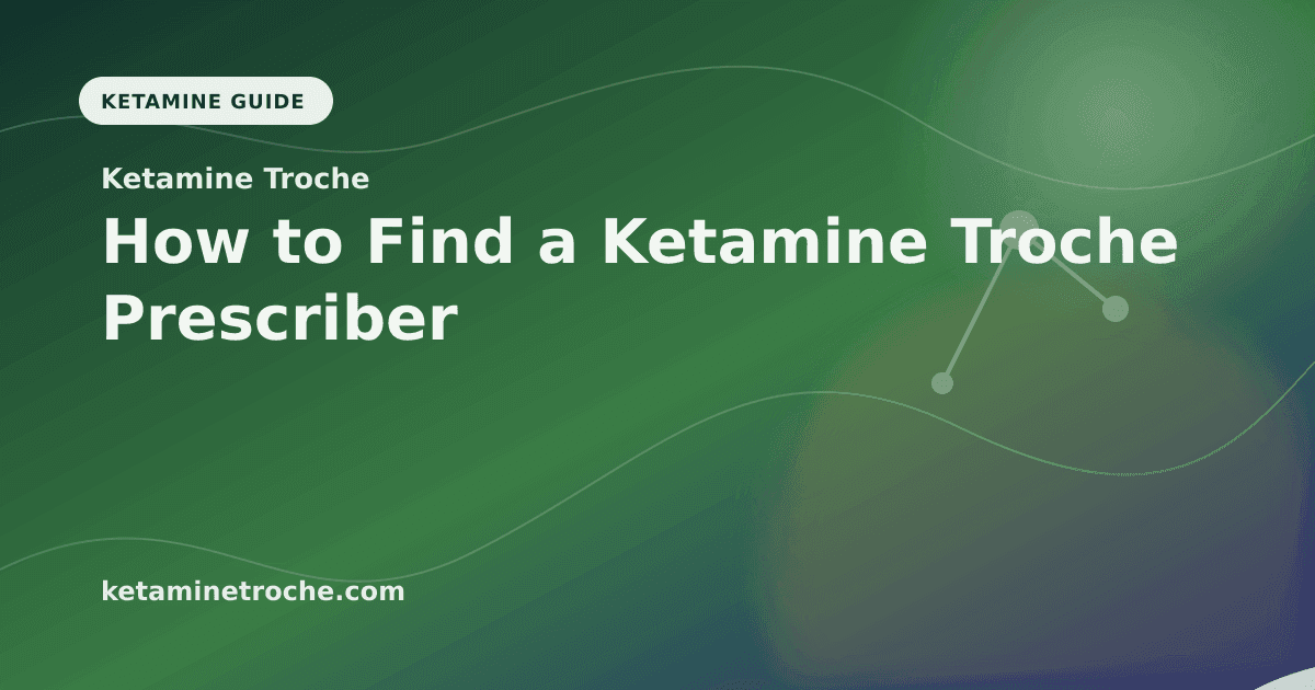 How to Find a Ketamine Troche Prescriber article visual for Ketamine Troche